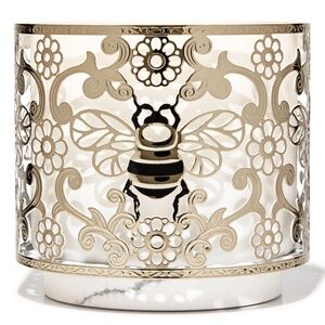 NWT Bath & Body Works Elegant Bee 3-Wick Candle Holder